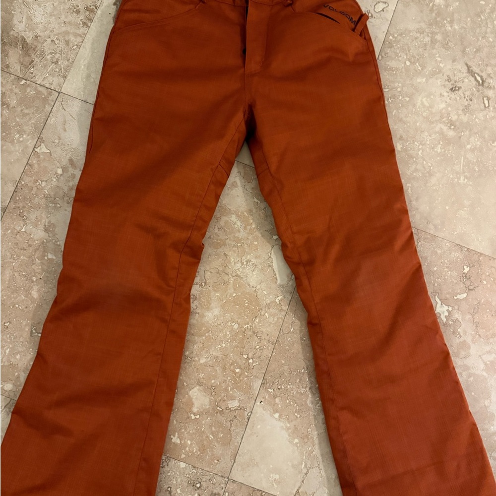 VOlCOM Rust Orange Pants Size M Kids